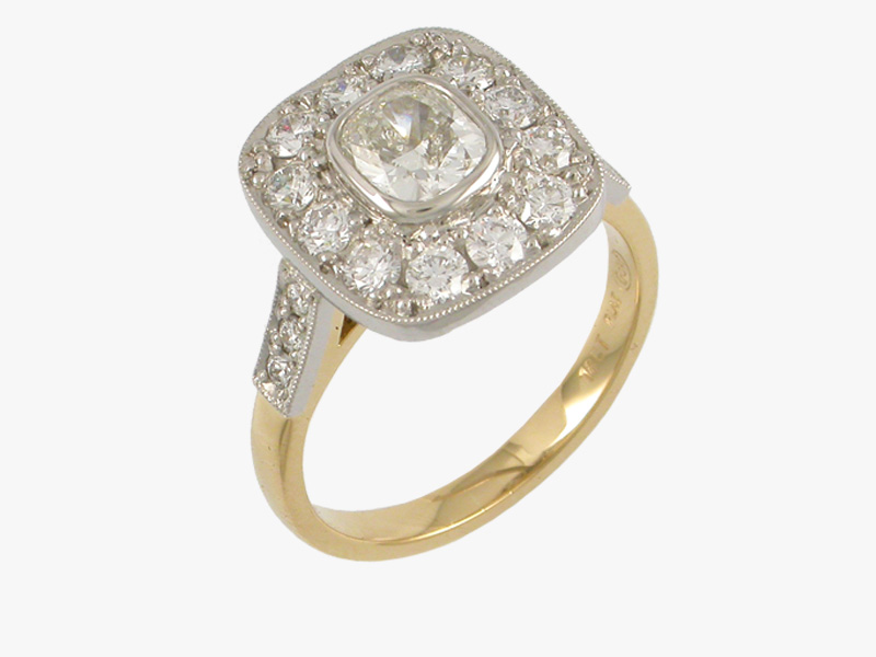 Gold Diamond Engagement Ring Auckland Jewellery